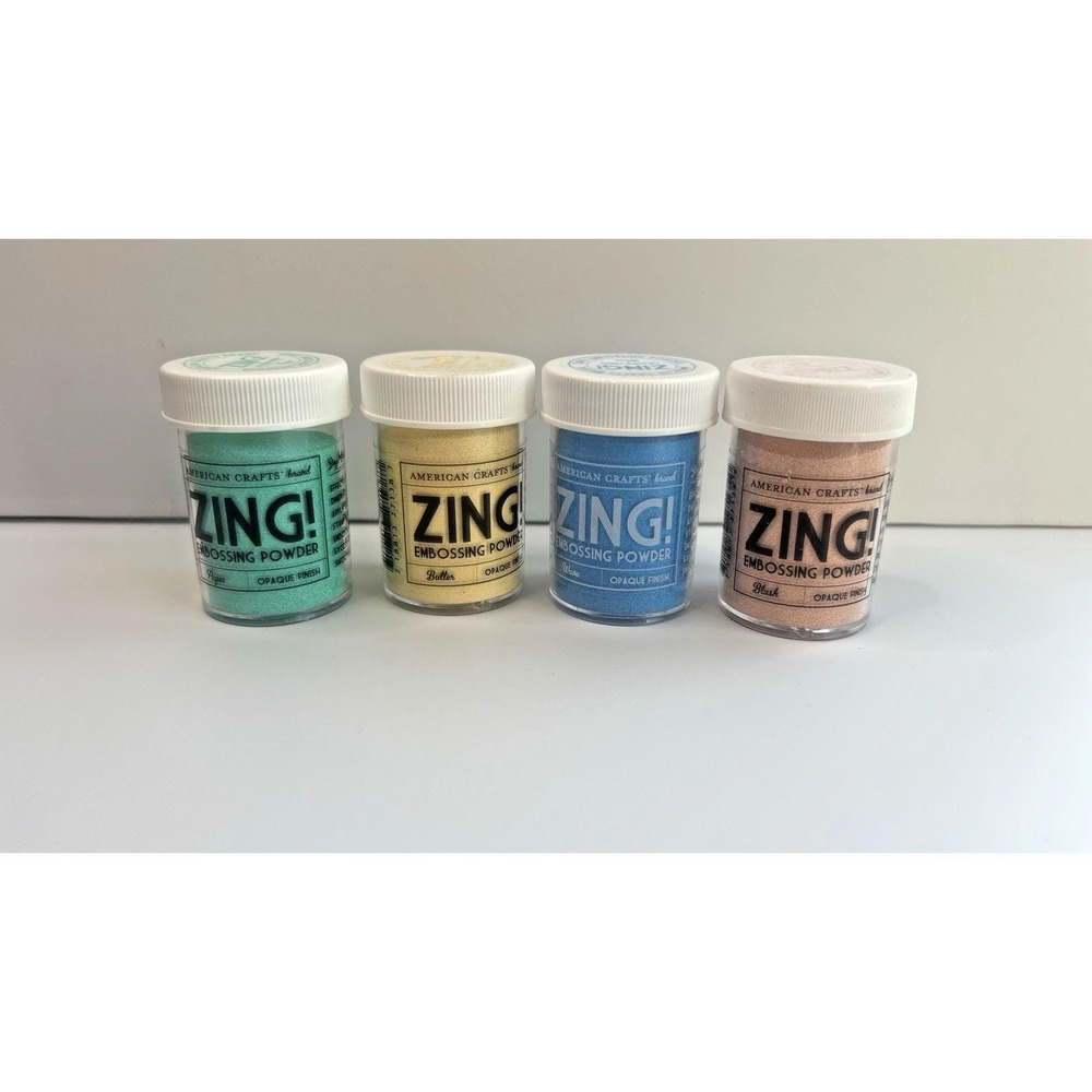 Zing!‎ Embossing Powder, Pastel Colors, Lot of 4